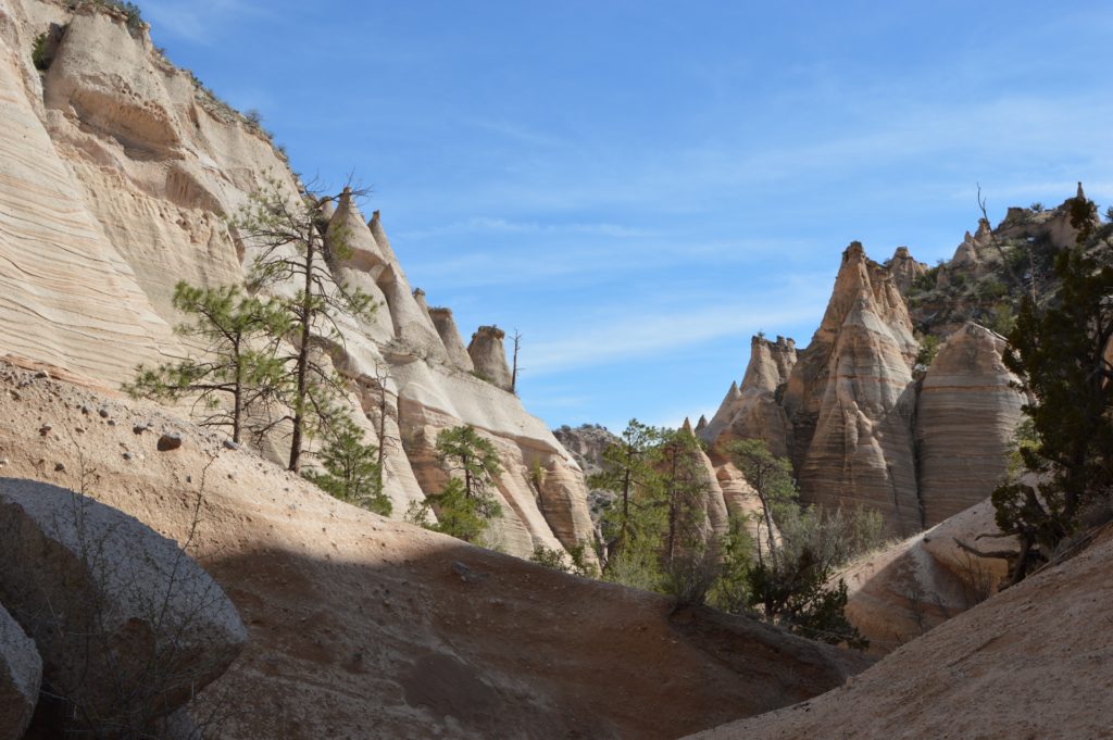 Kasha-Katuwe Tent Rocks National Monument is famous for their cone-shaped formations and slot canyon that are waiting to be explored!