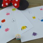 An easy and fun kids activity to create Disney Tsum Tsum characters with thumbprint art.
