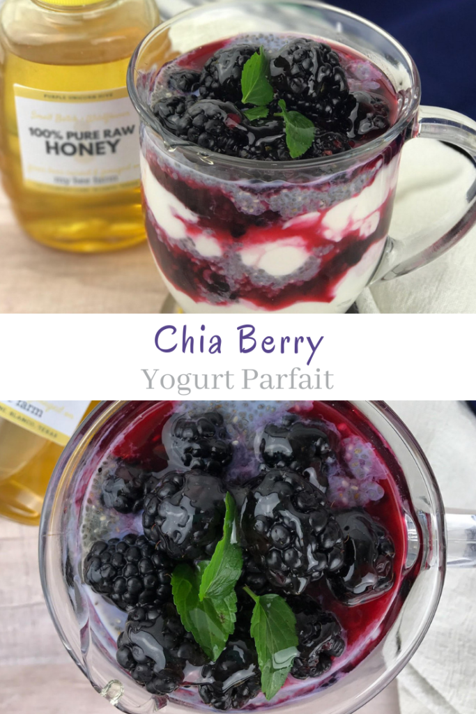 This Chia Berry Yogurt Parfait is a quick and easy gluten-free breakfast, lunch or snack.  It can be a healthy option and there are endless ways to customize it!
