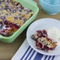 This easy, five-ingredient Blackberry Cobbler recipe is sweet and tart and comes out perfect every time!