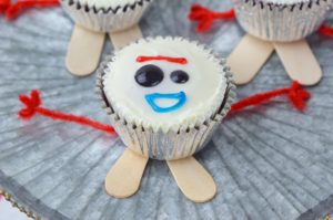These cute Forky cupcakes inspired from the movie Toy Story 4 are a fun way to celebrate the release of the new movie.