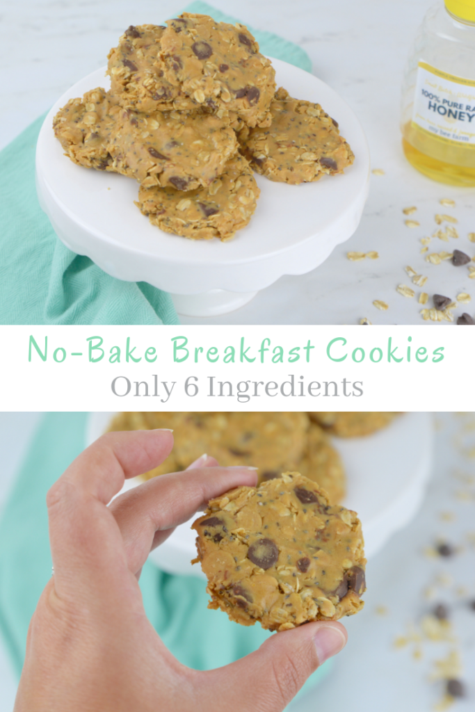 These No-Bake Breakfast Cookies are easy to make, while also being healthy, packed with protein and delicious!