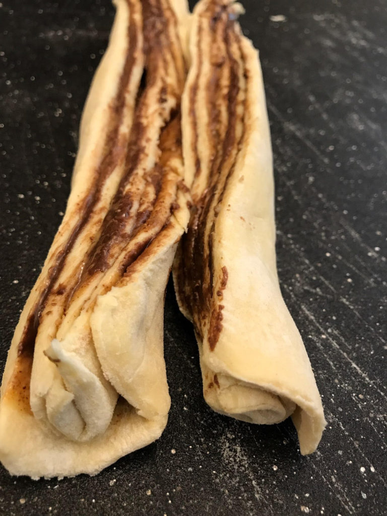 This really simple and super delicious, Chocolate Twists recipe, has only four ingredients and makes for an impressive dessert.