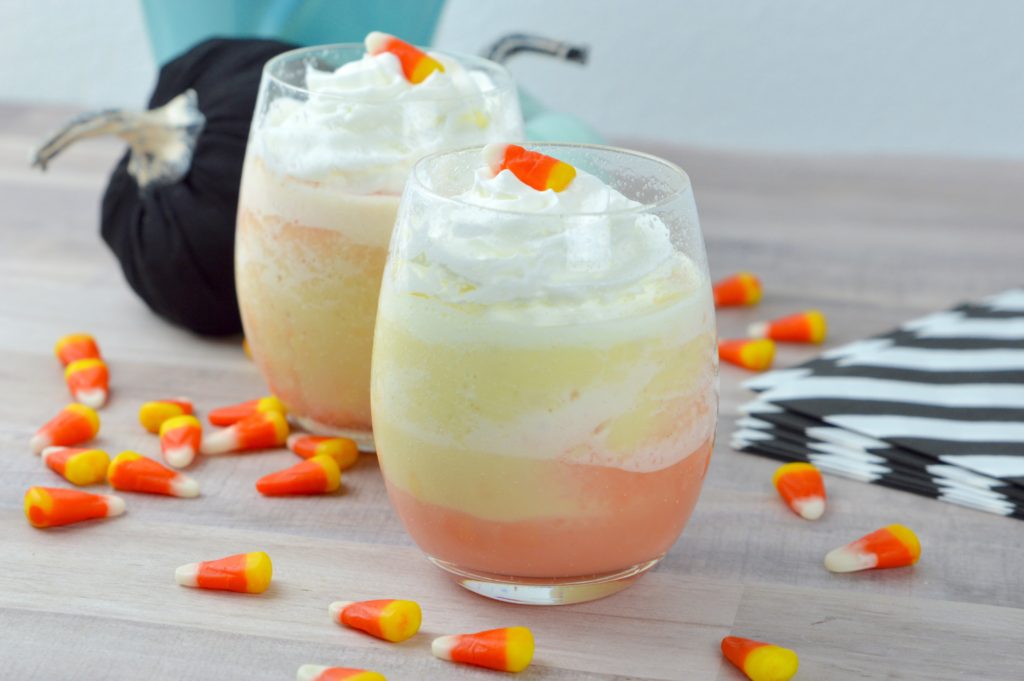 Candy Corn Inspired Mocktail is fun to make, tasty and a fantastic beverage for the kids for Halloween!