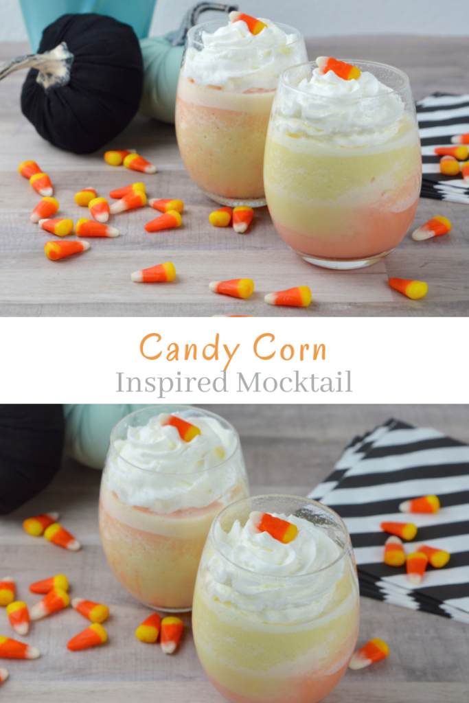 Candy Corn Inspired Mocktail is fun to make, tasty and a fantastic beverage for the kids for Halloween!