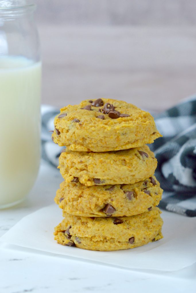 Soft and chewy pumpkin chocolate chip cookies are a must-try this fall!