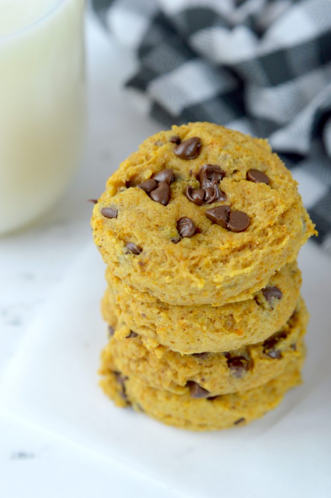 Soft and chewy pumpkin chocolate chip cookies are a must-try this fall!