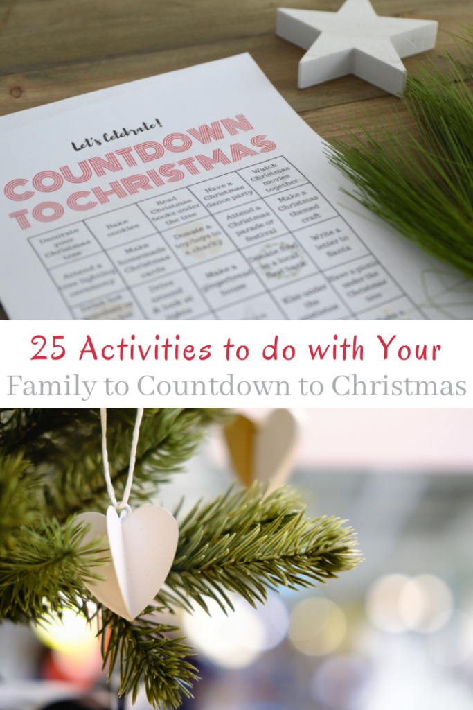 Let’s take back the true meaning of Christmas this holiday season and spend time together with your family.  I am sharing 25 inexpensive activities to do with your family as you countdown to Christmas this year.