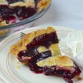 This easy and delicious cherry pie has a flaky crust that is filled with homemade cherry pie filling.  It is bursting with cherry flavor that's both sweet and tart. 