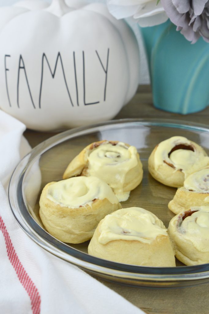 There is nothing like warm, ooey-gooey homemade cinnamon rolls for breakfast (or dessert) on fall or winter morning.  