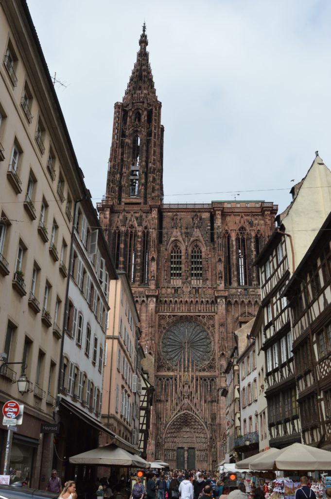 Picture-perfect towns are located throughout the Alsace region of France including Colmar and Strasbourg.  They are filled with half-timbered houses, overflowing flower pots, and lovely street cafes and look like they were plucked right out of a fairytale.