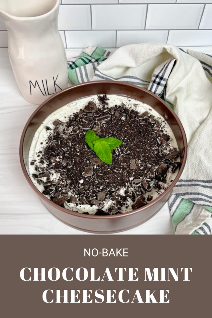 This creamy no-bake chocolate mint cheesecake will become everyone's favorite this summer! 