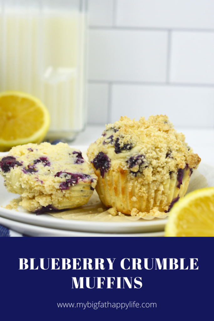 These delicious blueberry crumble muffins are easy to make and bursting with fresh blueberries in a soft, moist muffin with a crumble topping.