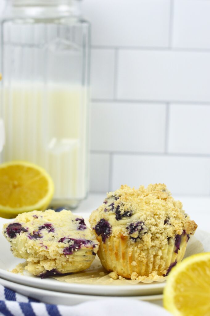 These delicious blueberry crumble muffins are easy to make and bursting with fresh blueberries in a soft, moist muffin with a crumble topping.