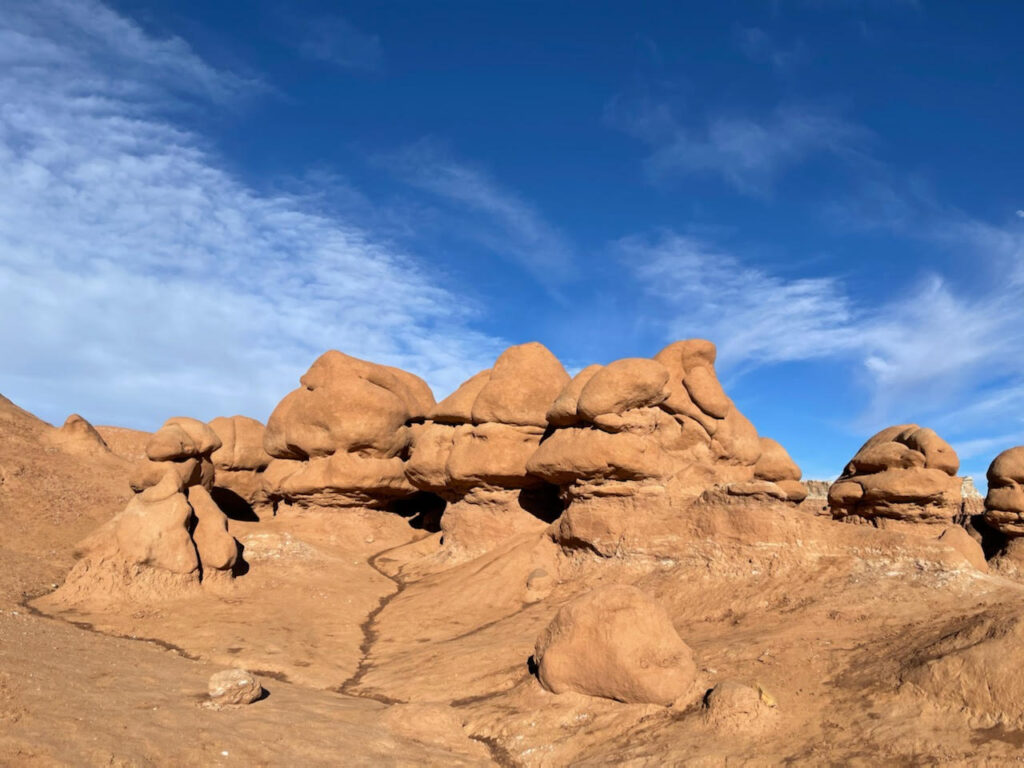 Kids and adults alike will be fascinated by the hoodoo-like formations at Goblin Valley State Park.