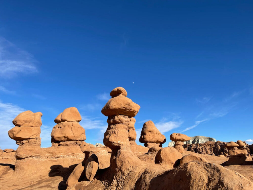 Kids and adults alike will be fascinated by the hoodoo-like formations at Goblin Valley State Park.