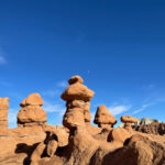 Kids and adults alike will be fascinated by the hoodoo-like formations at Goblin Valley State Park.