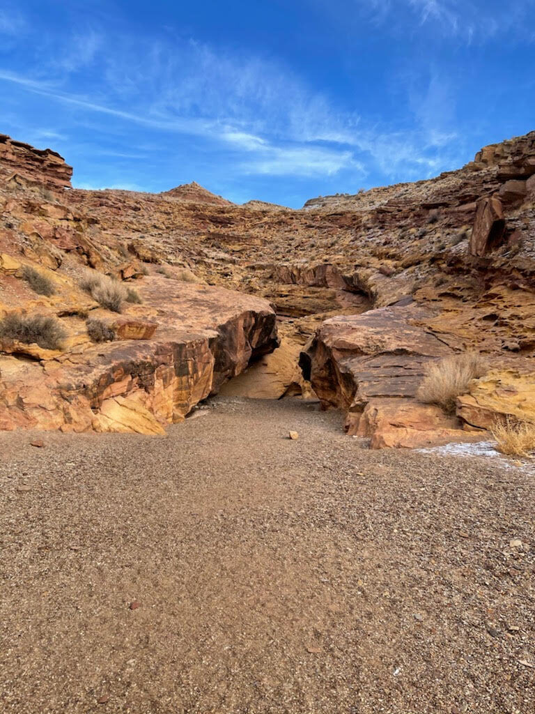 This picture-perfect slot canyon - Little Wild Horse Canyon located between Arches and Capitol Reef National Park is definitely worth a stop!