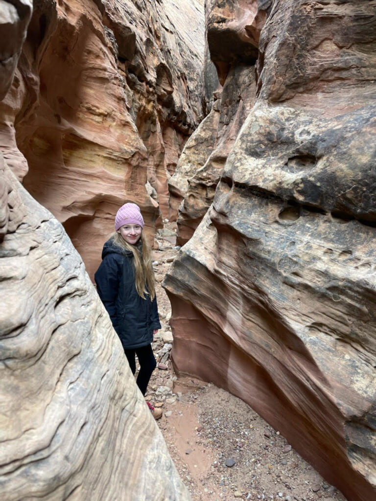 This picture-perfect slot canyon - Little Wild Horse Canyon located between Arches and Capitol Reef National Park is definitely worth a stop!