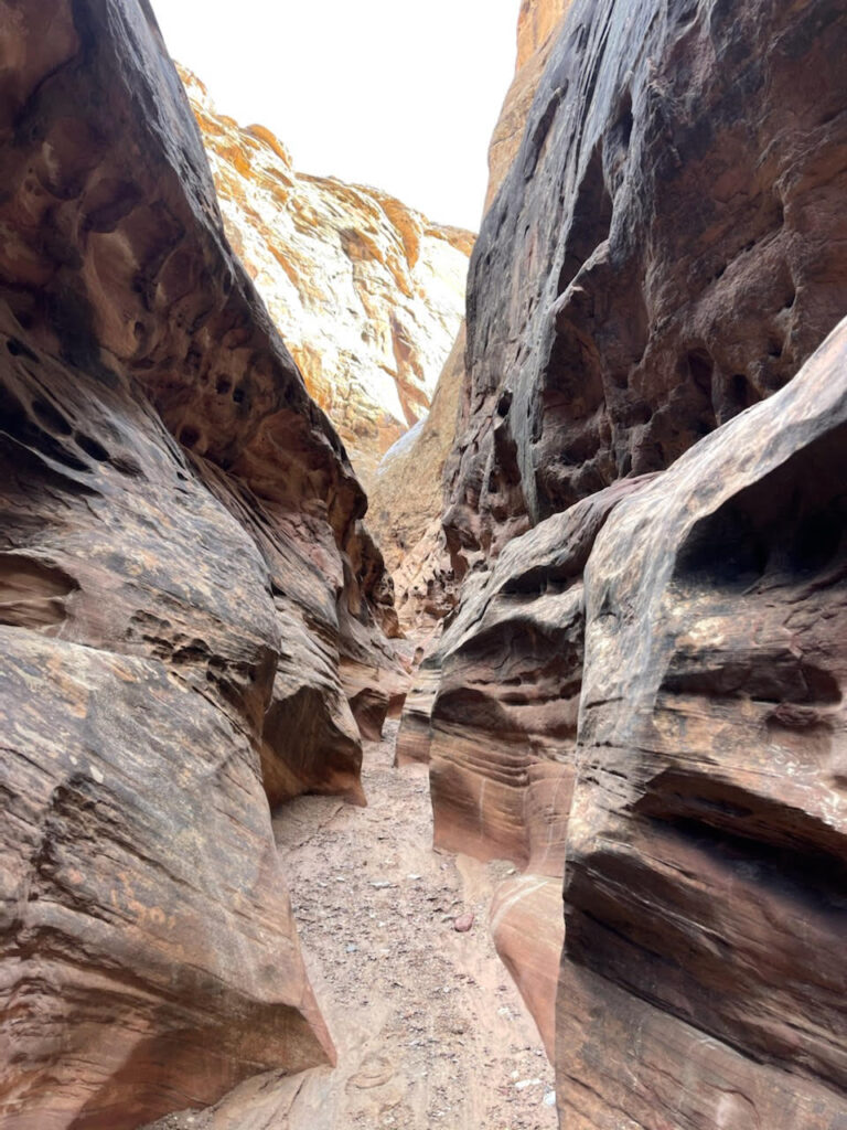 This picture-perfect slot canyon - Little Wild Horse Canyon located between Arches and Capitol Reef National Park is definitely worth a stop!