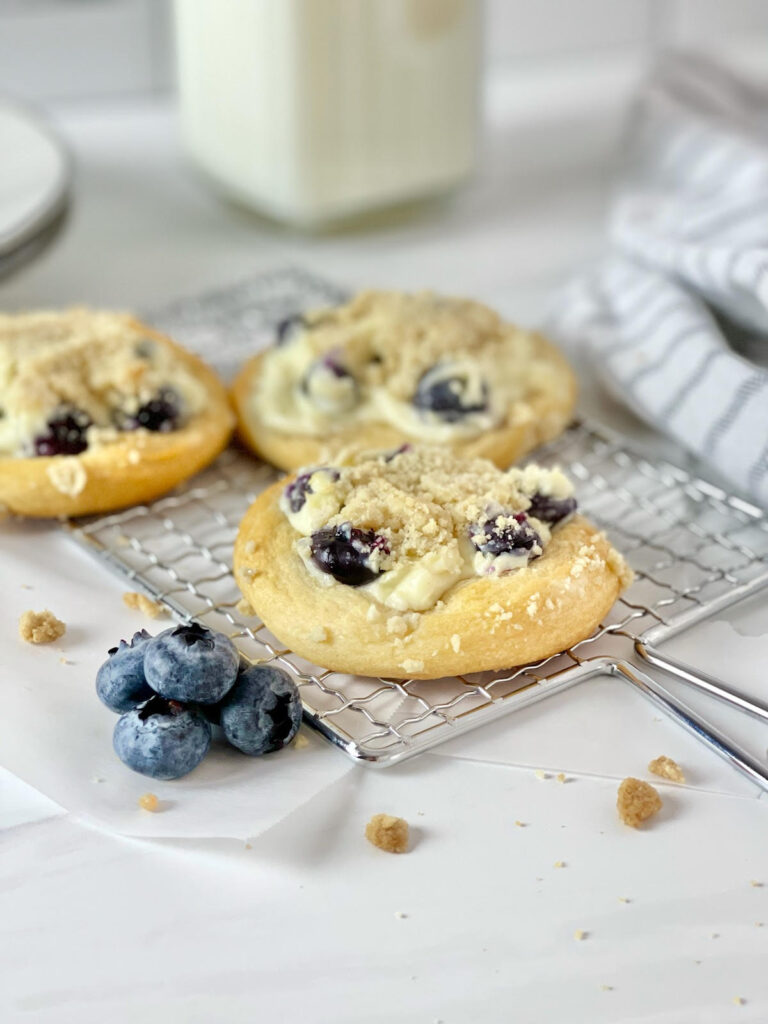 These easy-to-make Blueberry Cream Cheese Danish are a delicious breakfast (or snack or dessert) option.