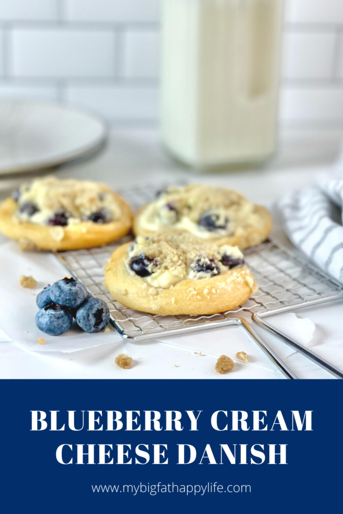 These easy-to-make Blueberry Cream Cheese Danish are a delicious breakfast (or snack or dessert) option that the whole family will enjoy!