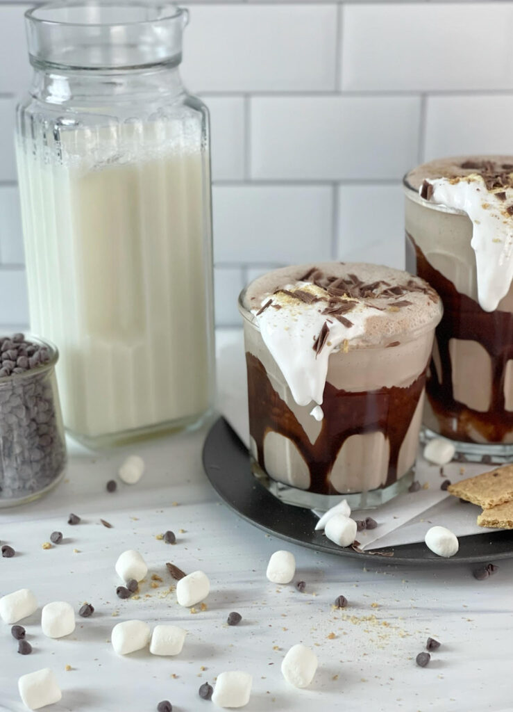 This creamy and delicious S’mores Milkshake has all the flavors of the summer/fall treat.