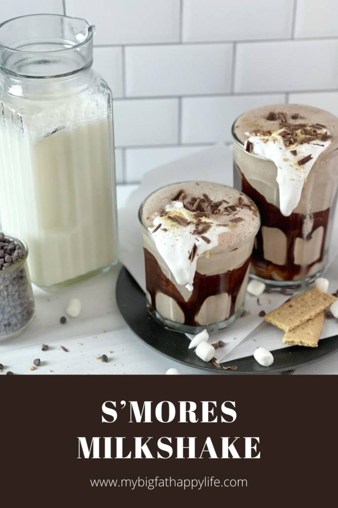 This creamy and delicious S’mores Milkshake has all the flavors of the summer/fall treat.