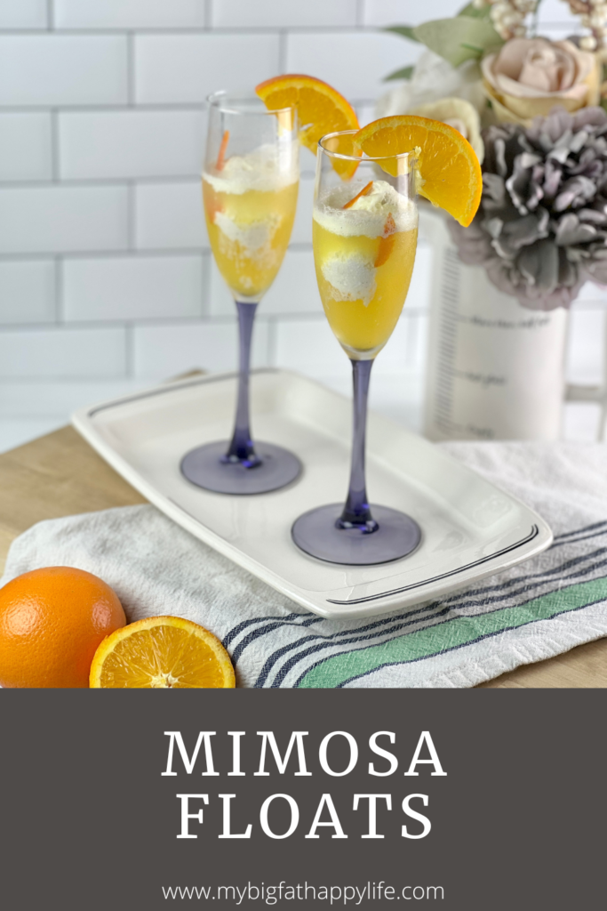 This mimosa float is the perfect fizzy brunch beverage or to spoil someone special with breakfast in bed.