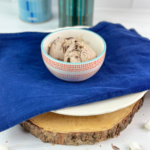This delicious S'mores Ice Cream is easy to make and tastes just like freshly roasted over the campfire s'mores with chocolate, marshmallow, and graham cracker.